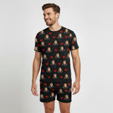 Pijama Curto Masculino Personalizado com fotos